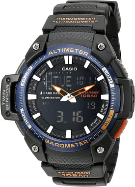Casio Men's SGW-450H-2BCF Twin Sensor Analog-Digital Black Watch