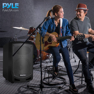 Pyle Bluetooth Karaoke PA Speaker - Indoor / Outdoor Portable Sound System