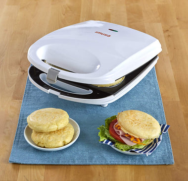 USA 4 Slot Electric Arepa Maker with Nonstick Surface (1,200-Watts)