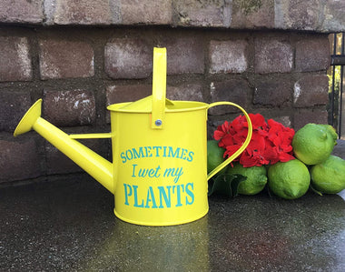 Housewarming Gardening Gift for Women - Decor: Wet My Plants Quote - 1.6 L
