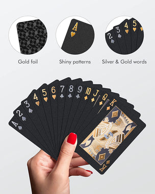 Diamond Waterproof Black Playing Cards