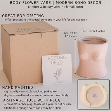Body Flower Vases for Decor