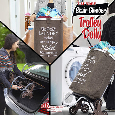 dbest products Stair Climber Laundry Trolley Dolly