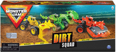 Official Dirt Squad 3-Pack of Monster Trucks