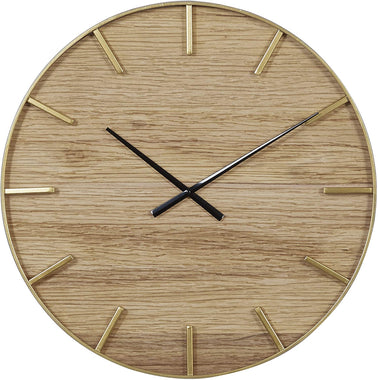 Deco 79 Brown Rustic Wood Wall Clock