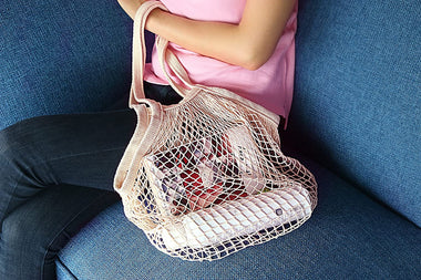 Plus-Size Bailuoni Net String Shopping Bag Long Handle Portable
