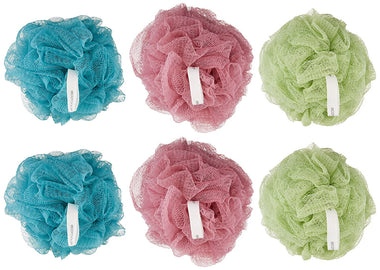 Exfoliating Ecopouf (Pack of 6) Fine Netting Pouf; Rich Lather