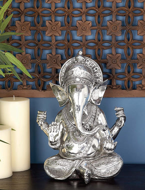 Polystone Ganesh Decor with Religious Blend