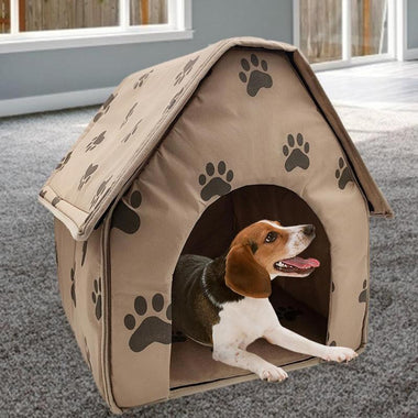Portable Dog House Foldable Winter Warm Pet Bed