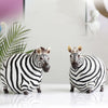 Fat Zebra Resin Animal Figurines Ornaments