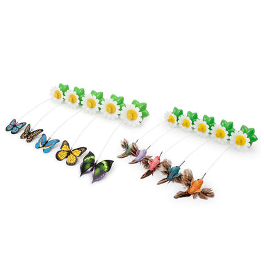 Automatic Bird Colorful Butterfly Teaser Cat Toy
