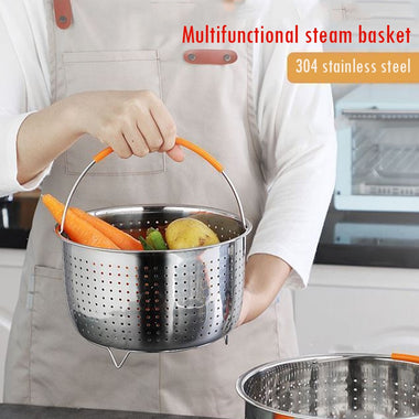 Stainless Steel Kitchen Steam Basket Pressure Cooker