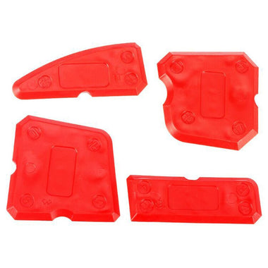 4pcs Silicone Glass Cement Scraper Sealant Grout Hand Tool