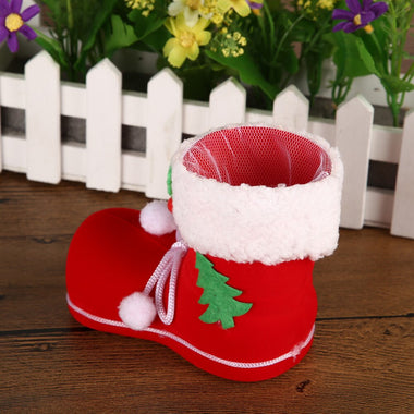 Christmas Gift Candy Boots Home Party Decor