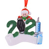 Santa Vaccine Pendant-Resin Painted Santa