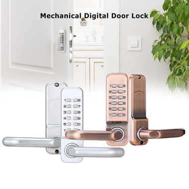 Mechanical Digital Push Button Door Lock Keyless Keypad