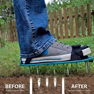 1 Pair Grass Spiked Gardening Walking Revitalizing Lawn Aerator Sandals