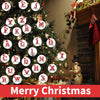 Christmas Tree Hanging Ornaments Initial Alphabet with Xmas
