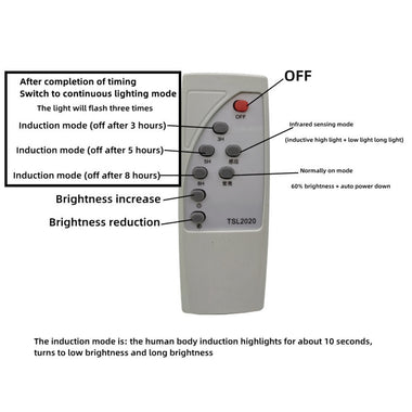 3.2V 3.7V Remote Control PIR Human Body Sensor Night Light Circuit Board