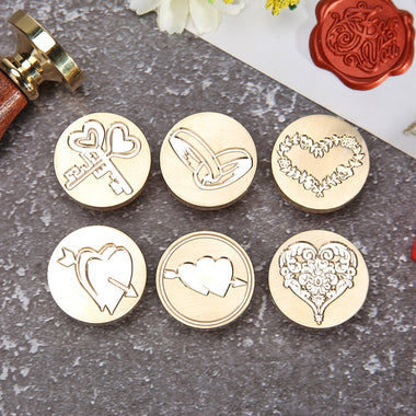 DIY Craft Love Heart Wax Sealing Stamp Wedding Cards Supplies