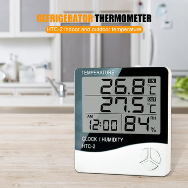 HTC-2 Digital Thermometer Hygrometer Electronic Temperature