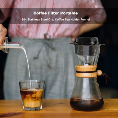 Coffee Filter Portable Stainless Steel Foldable Drip Coffee Tea Holder