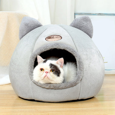 Deep sleep comfort in winter cat bed little mat basket
