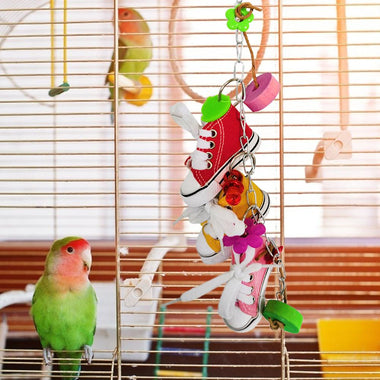 Parrot Colored Mini Flower Pacifier Canvas Shoes