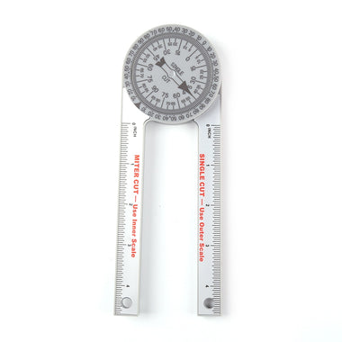 ABS 360-Degree Angle Ruler Goniometer with Woodworking Pencil Tool