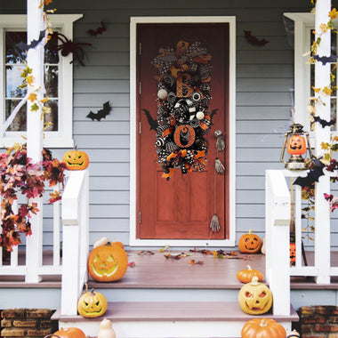 Halloween Boo Hanging Sign Home Door Hanging Spider