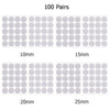 100 Pairs Dots Sticker Hook Loop