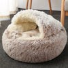 Round Cat Beds House 40/50cm Super Soft Cat Dog