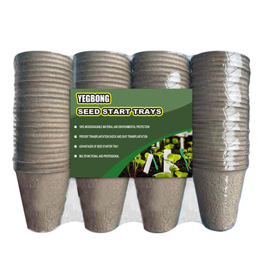 50/100pcs Environmental protection Garden Round Peat Pots