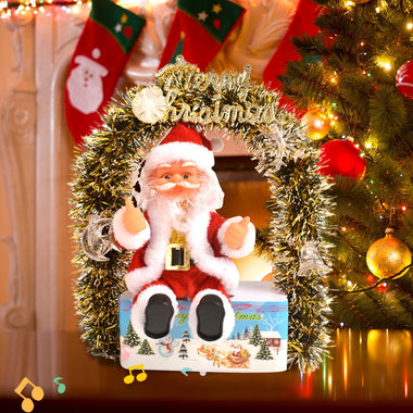 Electric Santa Claus Doll with Music Exquisite Wall Tree Hanging Toys