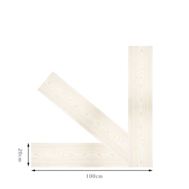 Floor Sticker 3pcs 100x20cm Self-Adhesive Wood