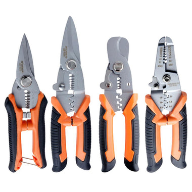 Electrician Crimper Cable Cutter Automatic Wire Stripper Multi-functional Pliers Design of Front-end Curved Edge Convenient