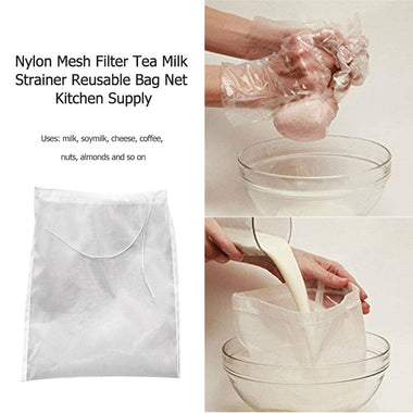 Reusable Nylon Cheesecloth Filter Bag Soya-bean Milk Coffee Tea