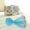 Cat Toy Octopus Woven By Paper Rope Scratch-resistant Pet Playing Toy