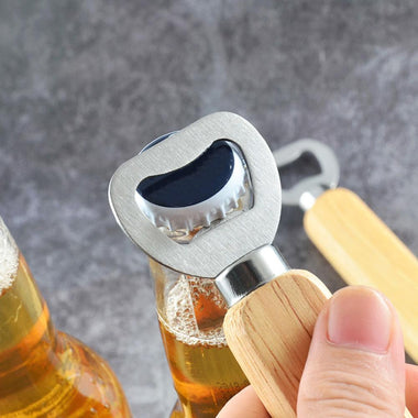 Wine Opener Stainless Steel Bottle Opener Wood Handle