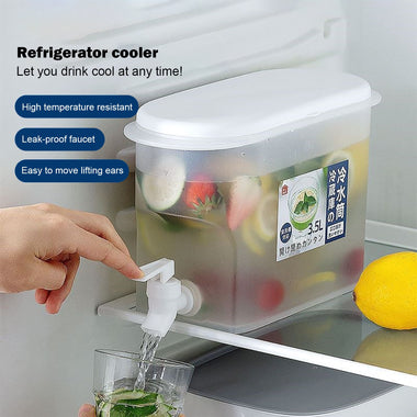 Drink Dispenser with Spigot 3.5L Water Container