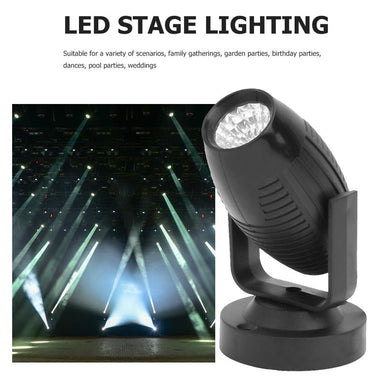 RGB LED Stage Spotlight 85-265V 360 Degree Lamp Black Shell