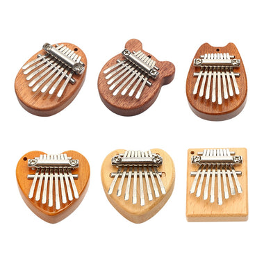 8 Keys Mini Kalimba Portable Thumb Piano Wooden Exquisite Finger Harp