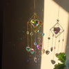 Crystal Wind Chimes Ornament Love Heart