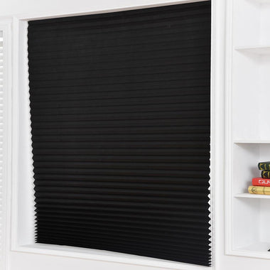 Pleated Blinds Curtains Self-Adhesive Semi-Blackout Windows Kitchen