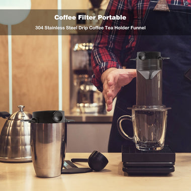 Portable Coffee Filter Foldable Drip Coffee Tea Holder