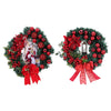 Christmas Wreath with Lights Artificial Hanging Ornaments