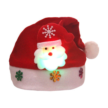 Christmas Hat Plush Cap Xmas Party Props Santa Claus Hat Soft Warm Hat Christmas