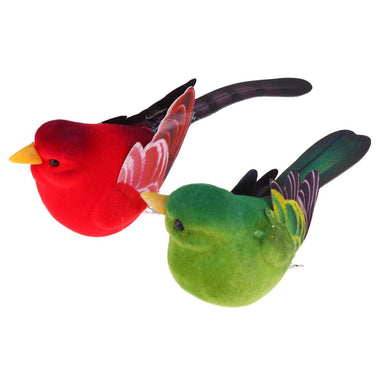 2pcs/Pack Cute Artificial Bird Home Table Garden Decoration