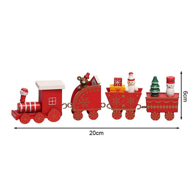Merry Christmas Wooden Train Ornament Christmas Decoration