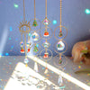 5pcs Hanging Christmas Light Catcher Crystal